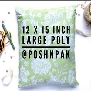 🎉10 Sage Green Floral Large poly Mailers